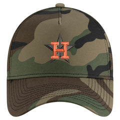 MLB Houston Astros New Era Woodland Team Pop 9FORTY A-Frame Adjustable Hat