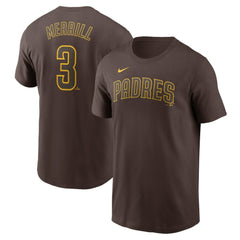 MLB Jackson Merrill San Diego Padres Nike Fuse Name & Number T-Shirt