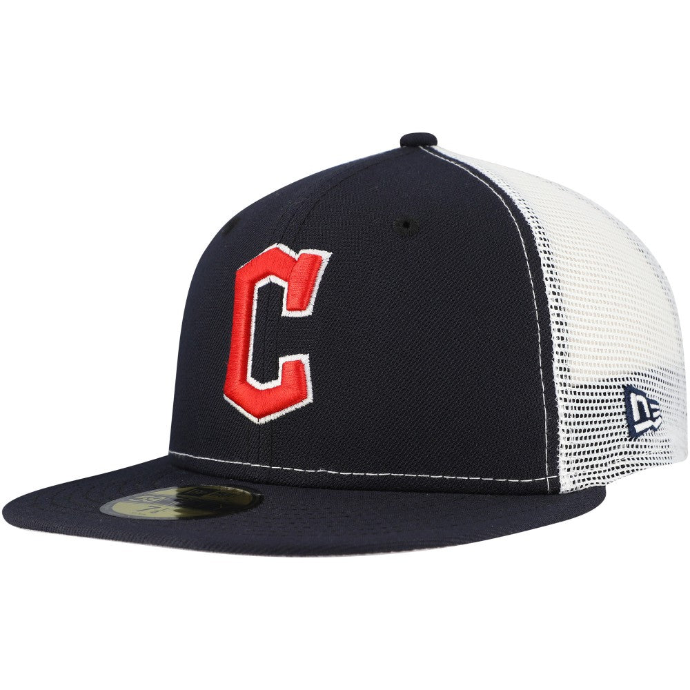 MLB Cleveland Guardians New Era Team Color 59FIFTY Trucker Fitted Hat