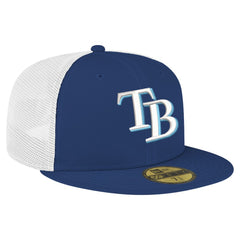 MLB Tampa Bay Rays New Era Team Color 59FIFTY Trucker Fitted Hat