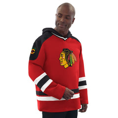 NHL Red/Black Chicago Blackhawks Starter Hockey Pullover Hoodie
