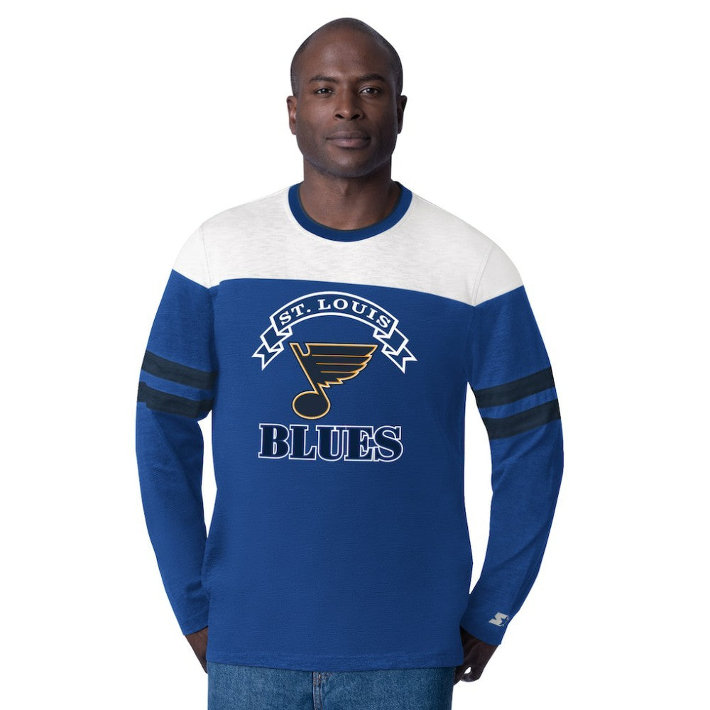 NHL Blue St. Louis Blues Starter Blitz Durene Long Sleeve T-Shirt