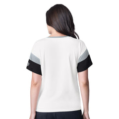 NHL White Los Angeles Kings G-III 4Her by Carl Banks Women's Rink Oversized Rhinestone V-Neck T-Shirt