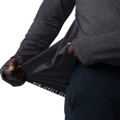 NHL Black New Jersey Devils MSX by Michael Strahan Fast Track Raglan Long Sleeve Hoodie T-Shirt