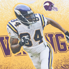 Randy Moss Burst Retired Player T-Shirt - Minnesota Vikings