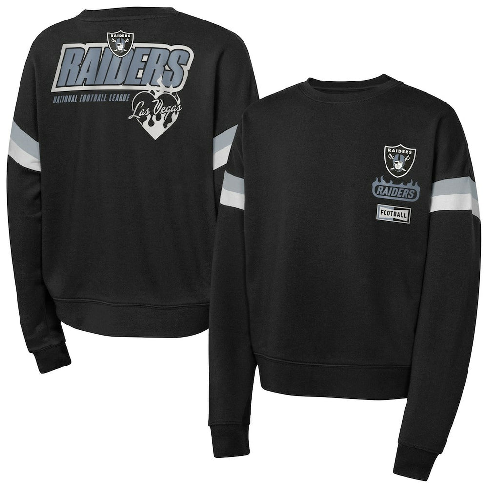 Girls Eternal Love Pullover Sweatshirt - Las Vegas Raiders
