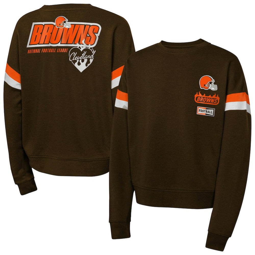 Girls Eternal Love Pullover Sweatshirt - Cleveland Browns