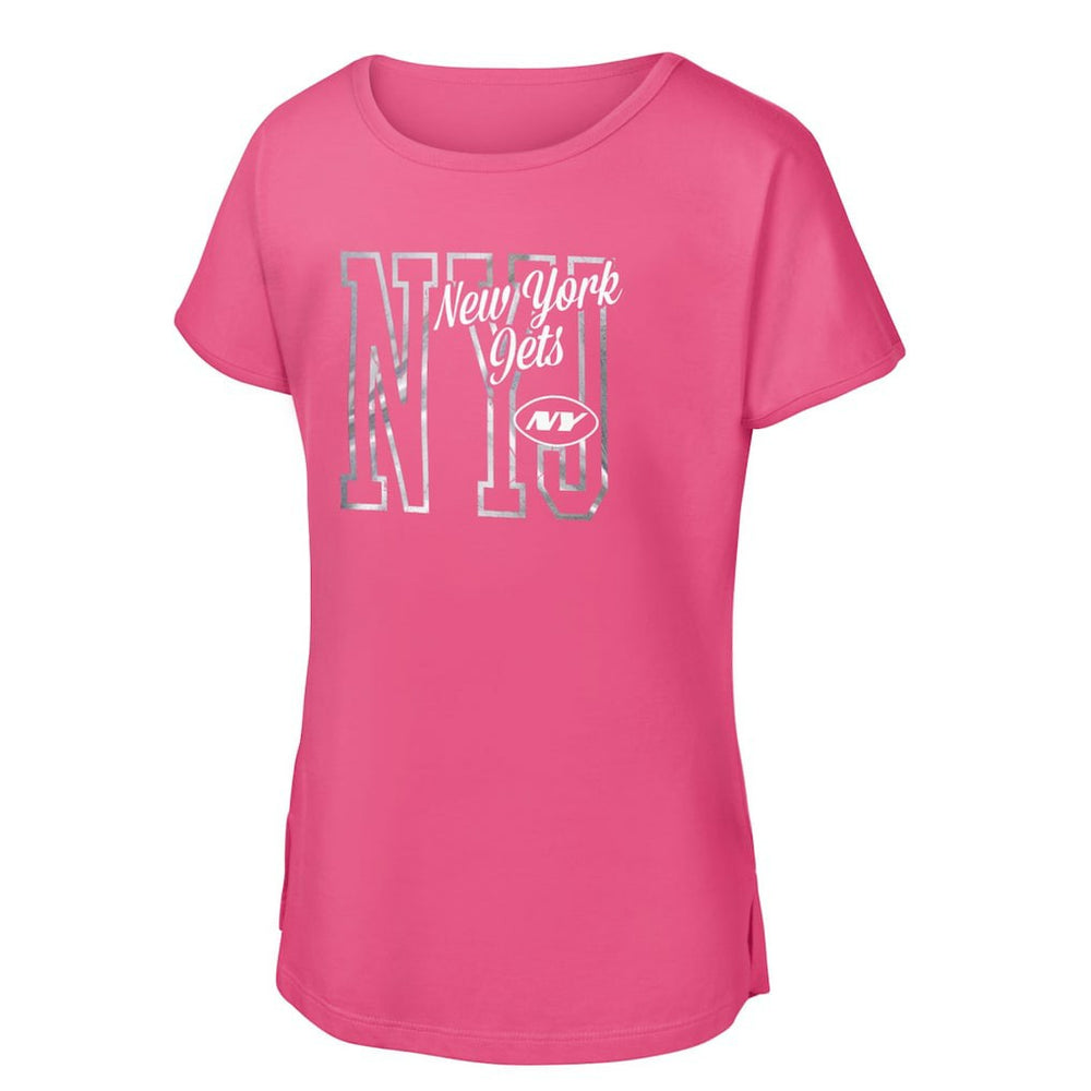 Girls Youth Signal Caller Dolman T-Shirt - New York Jets