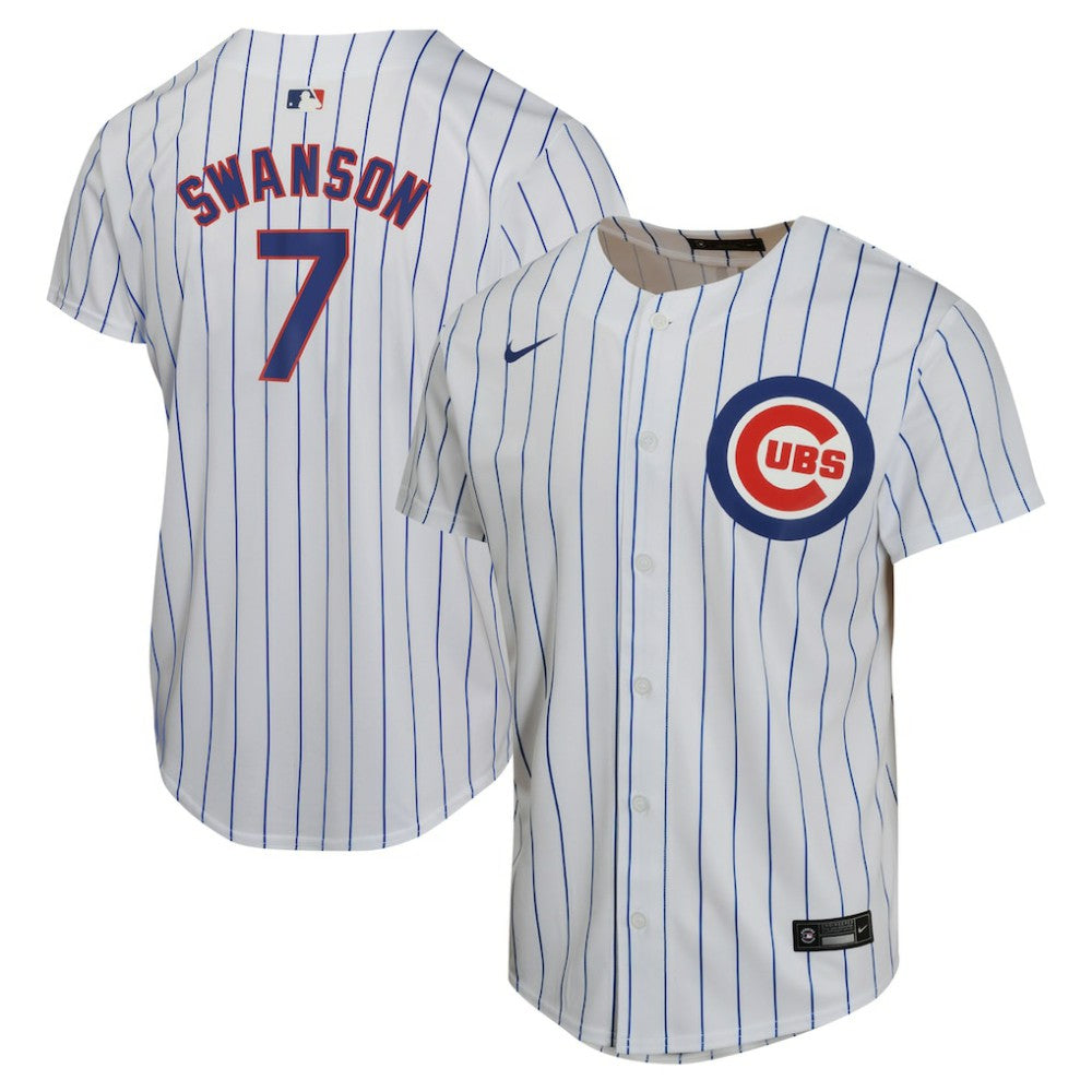 MLB Dansby Swanson Chicago Cubs Nike Youth Home Game Player Jersey