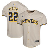 MLB Christian Yelich Milwaukee Brewers Nike Youth Home Game Player Jersey