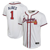MLB Ozzie Albies Atlanta Braves Nike Youth Home Game Player Jersey