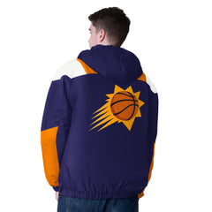 NBA Phoenix Suns Starter Charger Half-Zip Pullover Jacket- Purple/Orange cheap