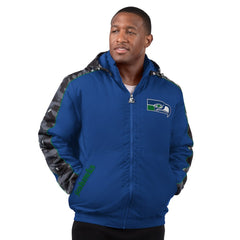 Starter Thursday Night Gridiron Full-Zip Hoodie Jacket - Seattle Seahawks