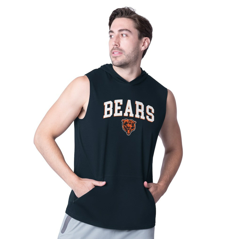 MSX by Michael Strahan Action Sleeveless Pullover Hoodie - Chicago Bears