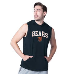 MSX by Michael Strahan Action Sleeveless Pullover Hoodie - Chicago Bears