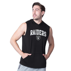 MSX by Michael Strahan Action Sleeveless Pullover Hoodie - Las Vegas Raiders