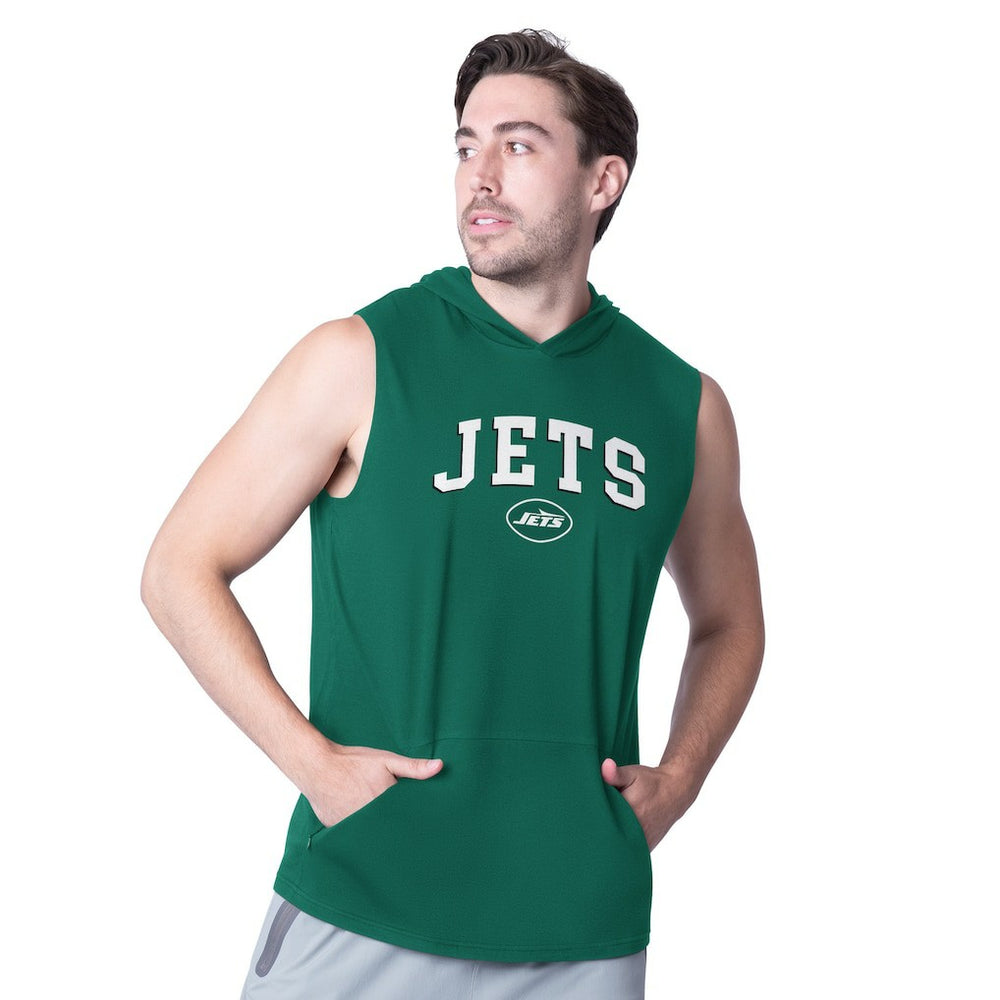 MSX by Michael Strahan Action Sleeveless Pullover Hoodie - New York Jets