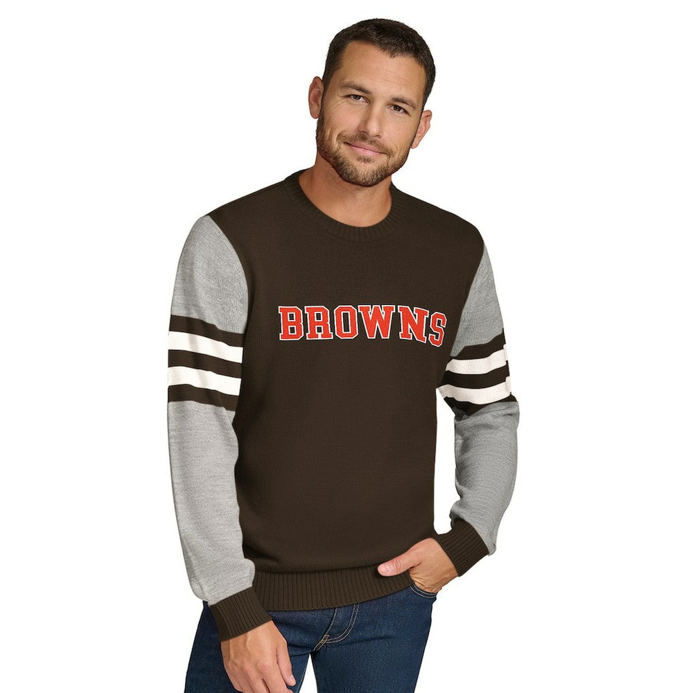 Tommy Hilfiger Acrylic Crewneck Pullover Sweater - Cleveland Browns