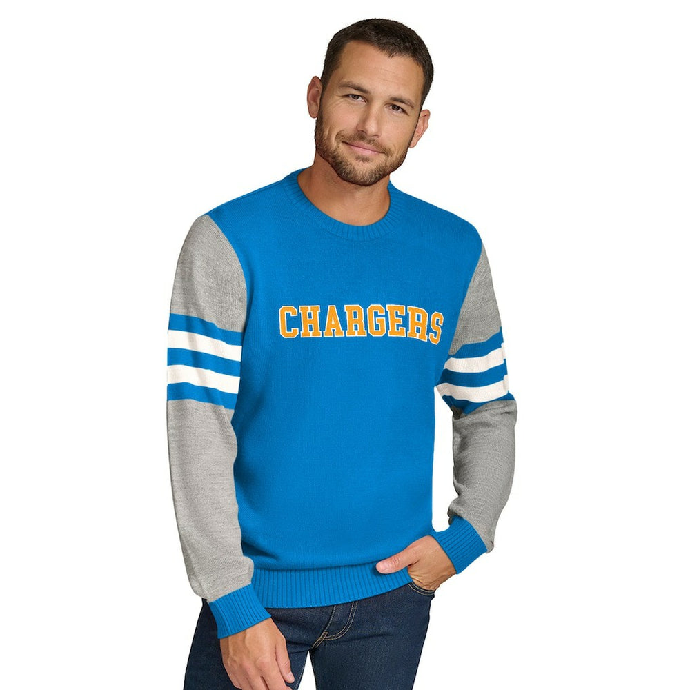 Tommy Hilfiger Acrylic Crewneck Pullover Sweater - Los Angeles Chargers