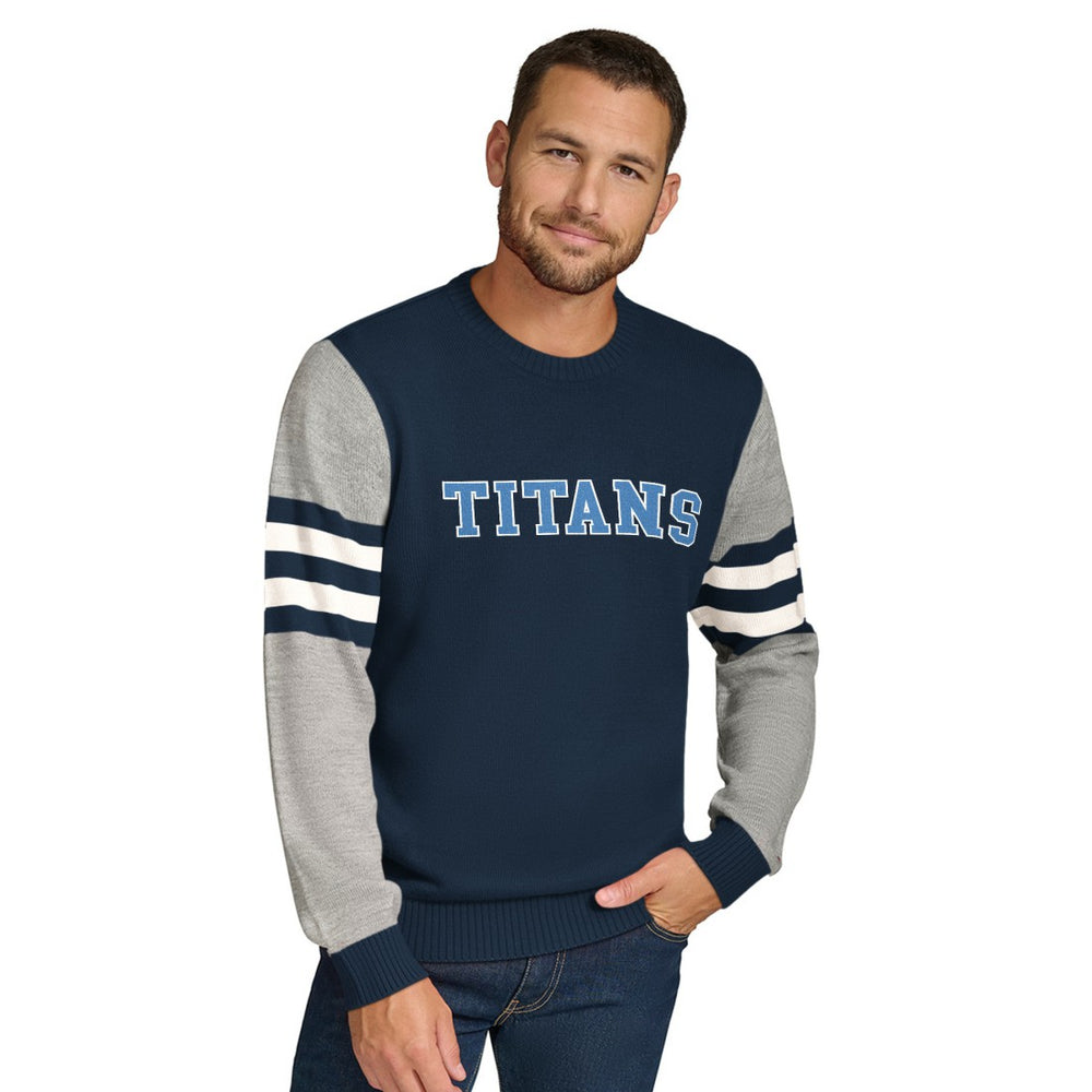 Tommy Hilfiger Acrylic Crewneck Pullover Sweater - Tennessee Titans