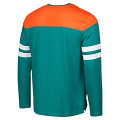 G-III Sports by Carl Banks Adaptive Hail Mary Long Sleeve T-Shirt - Miami Dolphins