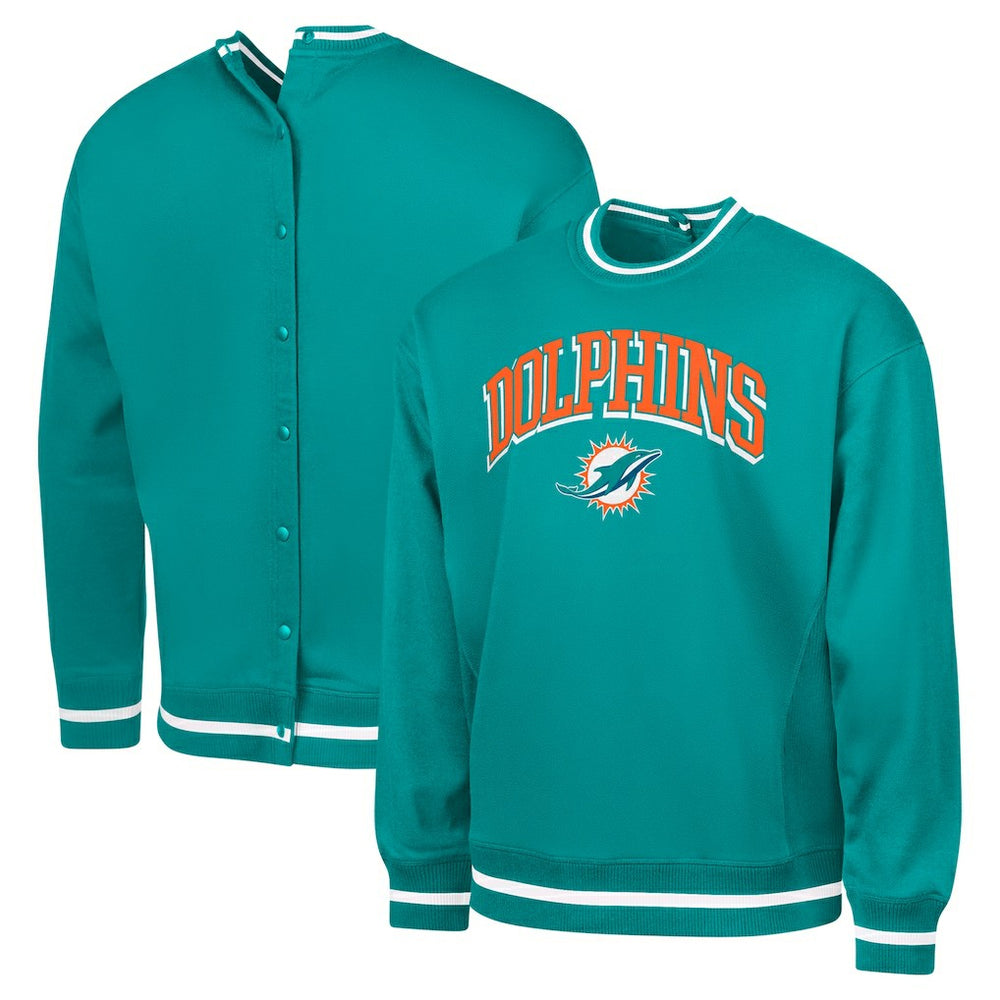G-III Sports by Carl Banks Adaptive Blocker Fleece Pullover Sweatshirt - Miami Dolphins