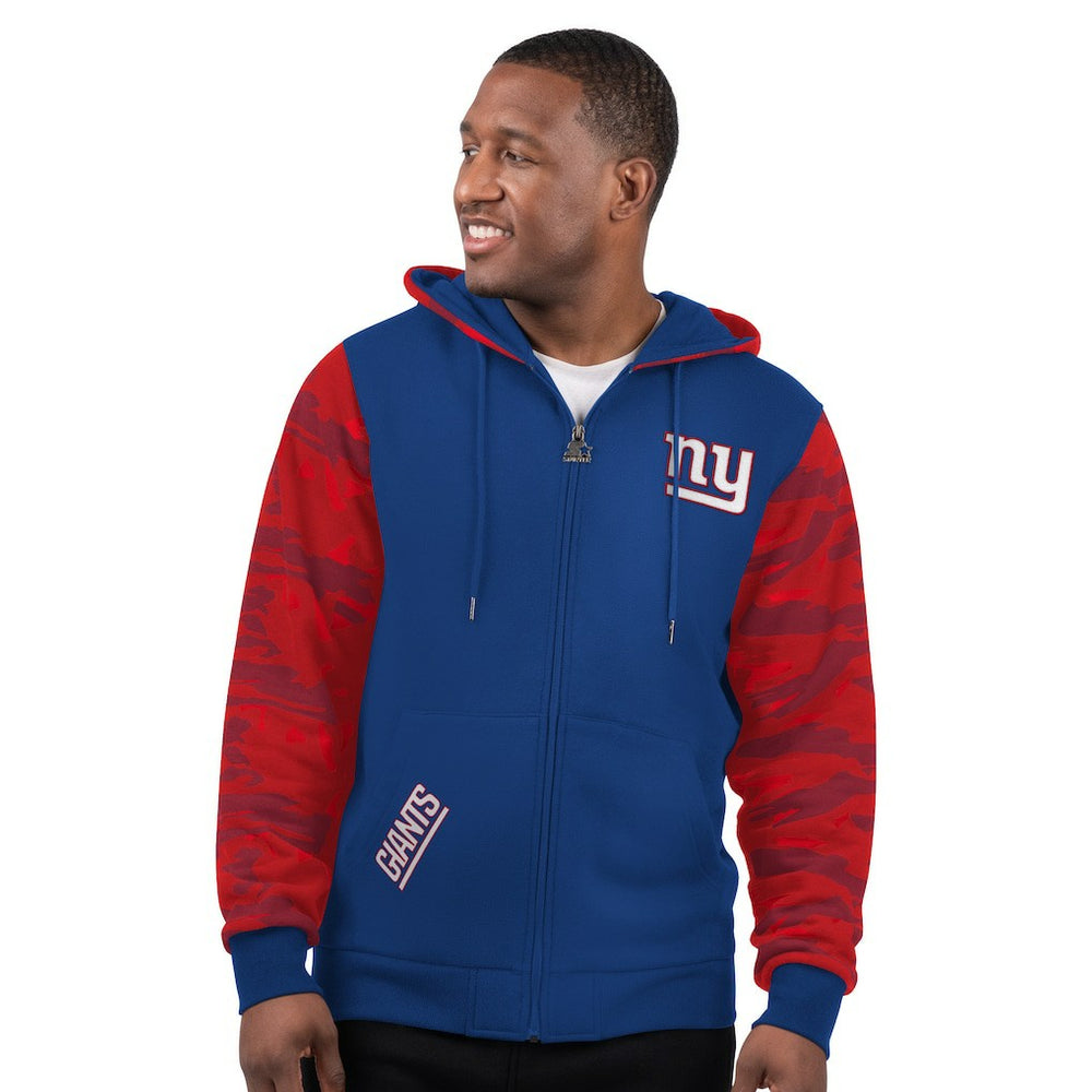 Starter Thursday Night Gridiron Full-Zip Hoodie - New York Giants