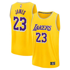 NBA LeBron James Los Angeles Lakers Fast Break Replica Jersey