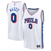 NBA Tyrese Maxey Philadelphia 76ers Fast Break Replica Player Jersey