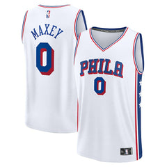 NBA Tyrese Maxey Philadelphia 76ers Fast Break Replica Player Jersey