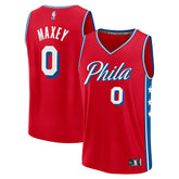 NBA Tyrese Maxey Philadelphia 76ers Fast Break Replica Player Jersey