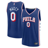 NBA Tyrese Maxey Philadelphia 76ers Youth Fast Break Replica Player Jersey
