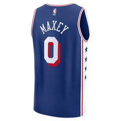 NBA Tyrese Maxey Philadelphia 76ers Youth Fast Break Replica Player Jersey