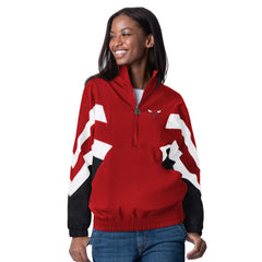 NBA Chicago Bulls Starter Women's Renegade Oxford Half-Zip Jacket