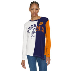 NBA Phoenix Suns Tommy Jeans Women's Amelia Color Blocked Long Sleeve T-Shirt