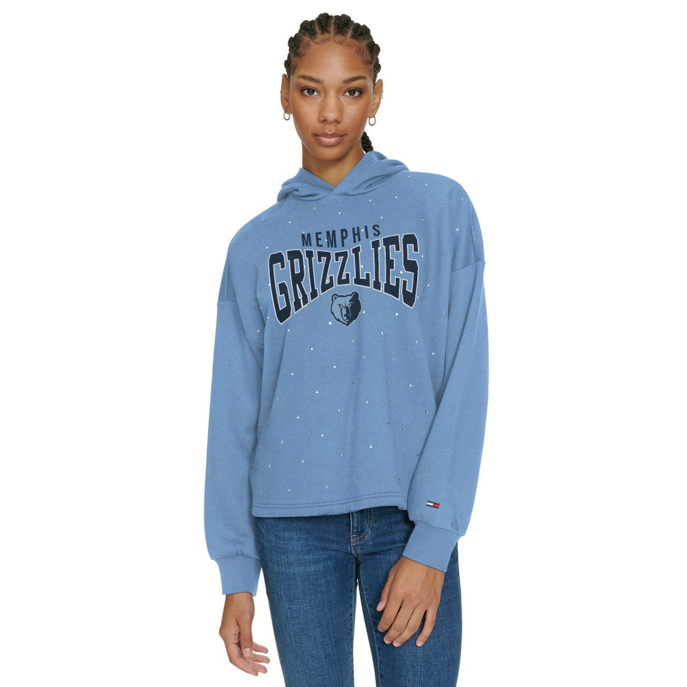 NBA Memphis Grizzlies Tommy Jeans Women's Stella Cropped Pullover Hoodie