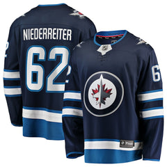 NHL Navy Nino Niederreiter Winnipeg Jets Fanatics Home Premier Breakaway Player Jersey