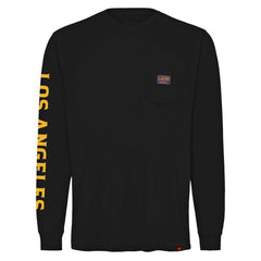 NBA Los Angeles Lakers Sportiqe Unisex Wales Heavyweight Pocket Long Sleeve T-Shirt