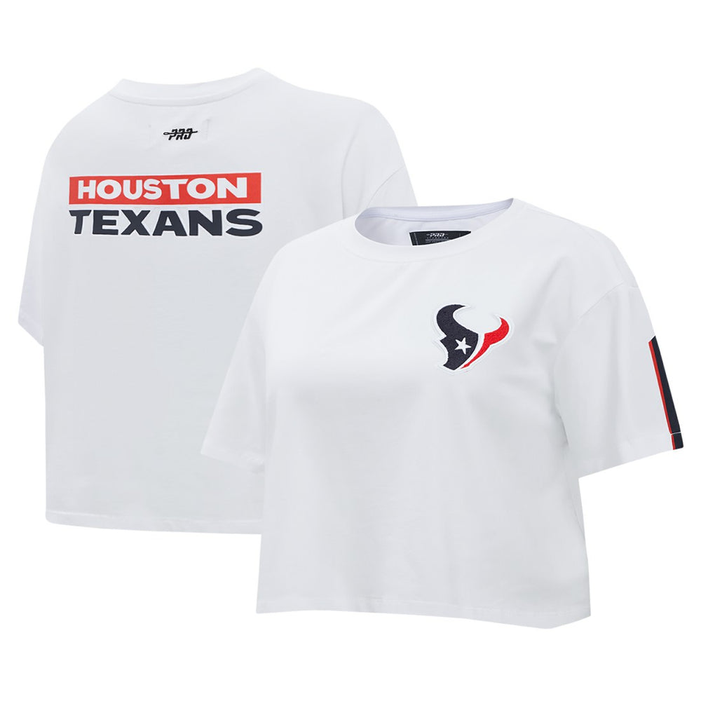 Pro Standard Women's Away Cropped Boxy T-Shirt - Houston Texans