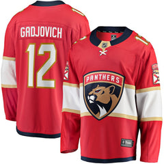 NHL Red Jonah Gadjovich Florida Panthers Fanatics Premier Breakaway Player Jersey