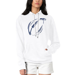 G-III 4Her by Carl Banks Women's Football Logo Fleece Tri-Blend Pullover Hoodie - Seattle Seahawks