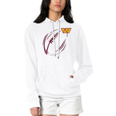 G-III 4Her by Carl Banks Women's Football Logo Fleece Tri-Blend Pullover Hoodie - Washington Commanders
