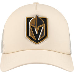 NHL Cream Vegas Golden Knights Mitchell & Ness Foam Front Trucker Adjustable Hat