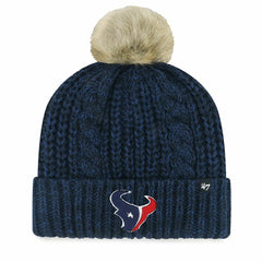'47 Women's Meeko Cuffed Knit Hat with Pom - Houston Texans