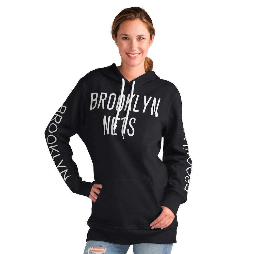 NBA Brooklyn Nets G-III 4Her by Carl Banks Women's Base Coach Pullover Hoodie