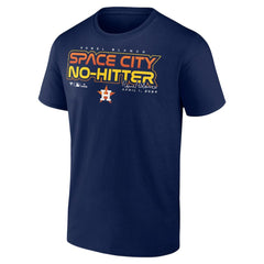 MLB Ronel Blanco Houston Astros Space City No-Hitter T-Shirt – Navy