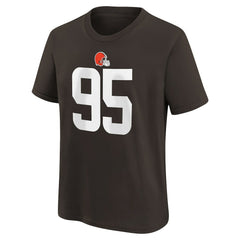 Myles Garrett Youth Player Name & Number T-Shirt - Cleveland Browns