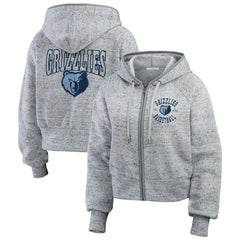 NBA Memphis Grizzlies WEAR by Erin Andrews Women's Speckled Radiator Full-Zip Hoodie