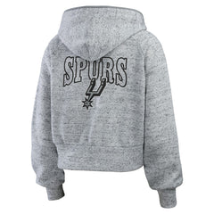 NBA San Antonio Spurs WEAR by Erin Andrews Women's Speckled Radiator Full-Zip Hoodie