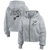 NBA Utah Jazz WEAR by Erin Andrews Women's Speckled Radiator Full-Zip Hoodie